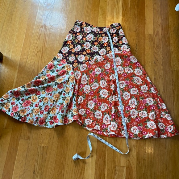 Anthropologie FARM Rio Maxi Patchwork Floral Skirt Size M - Picture 6 of 6